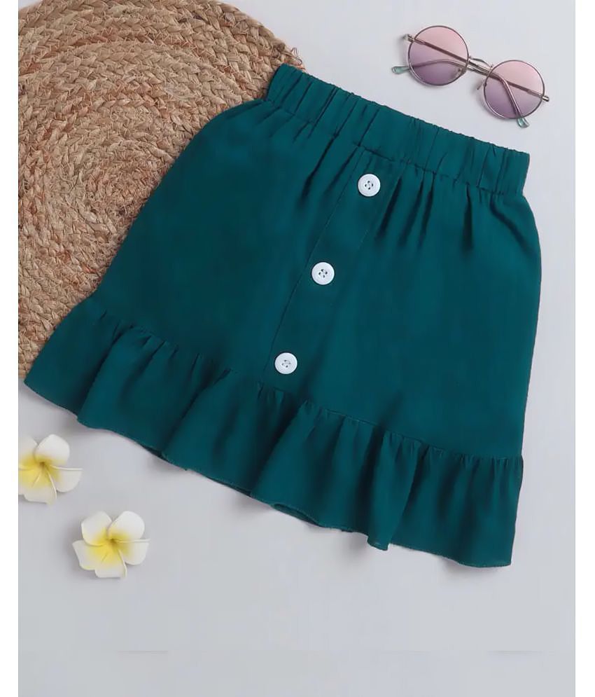 Best Men Addyvero - Dark Blue Rayon Girls A-Line Skirt ( Pack of 1 ) - None 2025 at ShopCircuit 