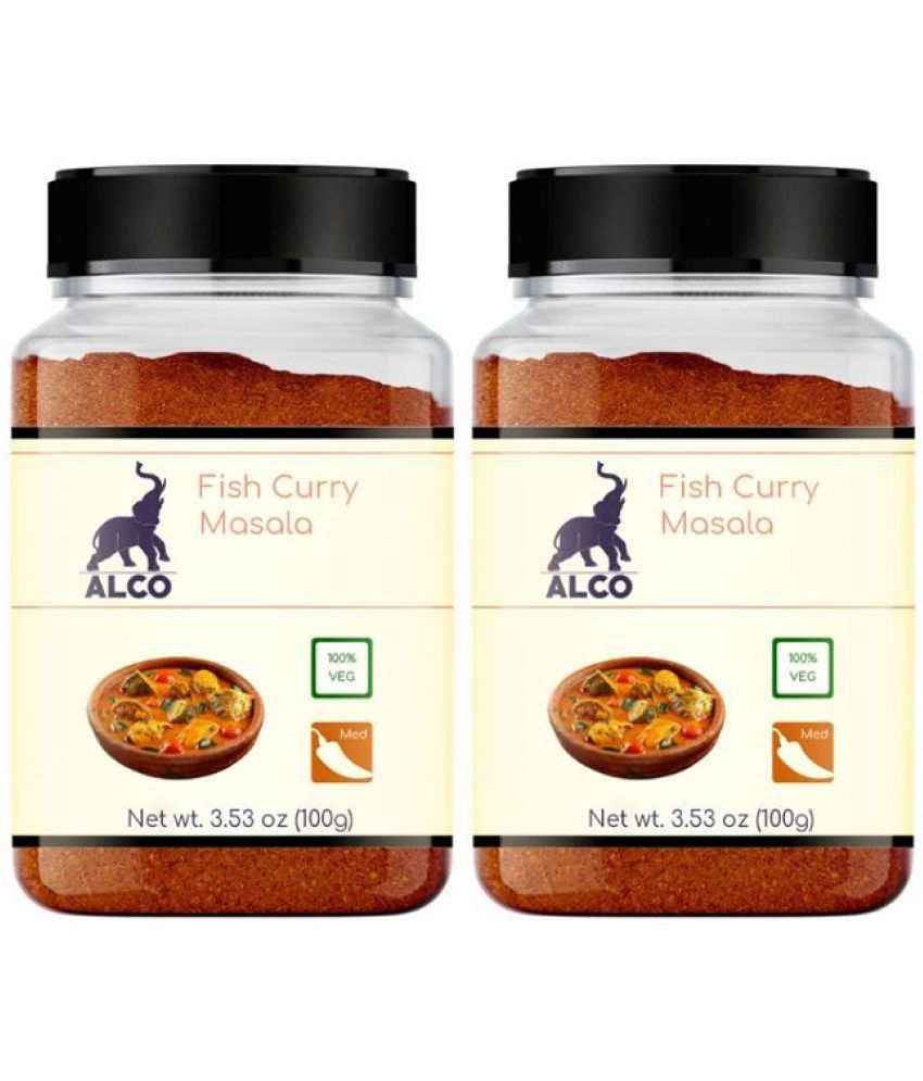     			Alco Foods Alco Fish Curry 100% Pure Organic and Vegetarian, -100gm Jar Pack of 2 200 gm