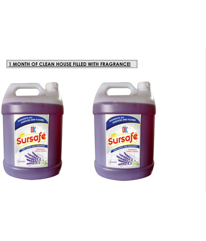     			DK SURSAFE Disinfectant Floor Cleaner LOVELY LAVENDER 5 L Pack Of 2