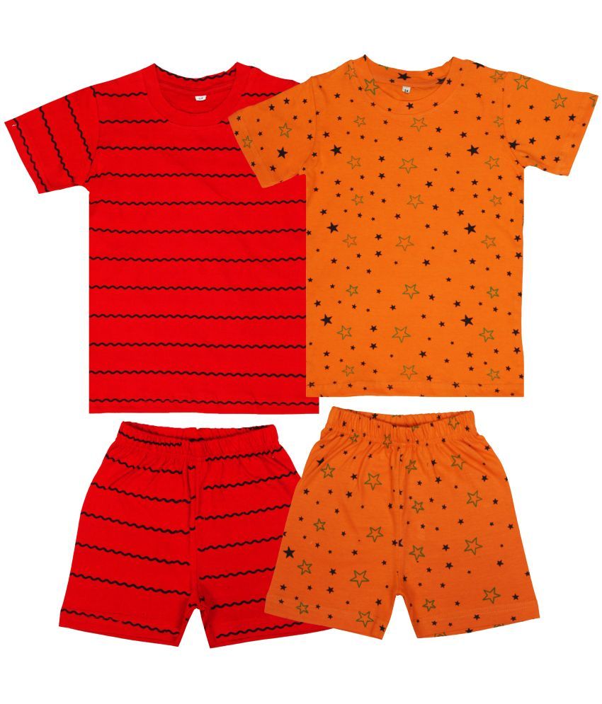     			Diaz - Multicolor Cotton Boys T-Shirt & Shorts ( Pack of 2 )