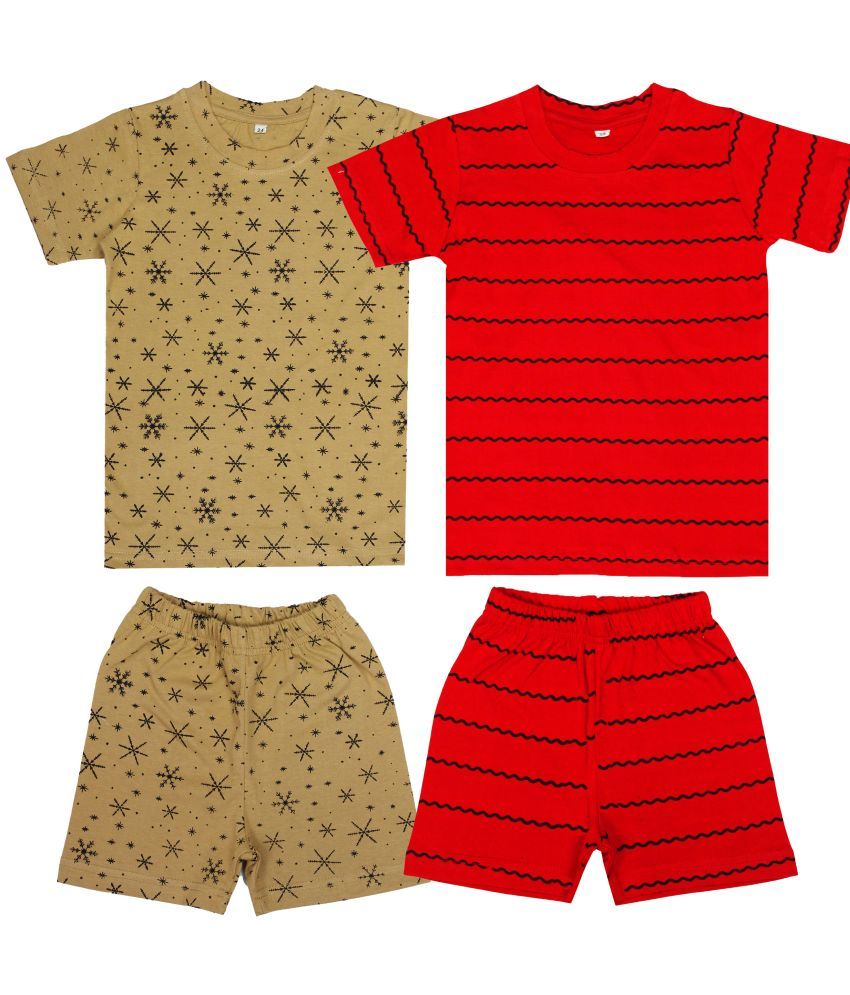     			Diaz - Multicolor Cotton Boys T-Shirt & Shorts ( Pack of 2 )