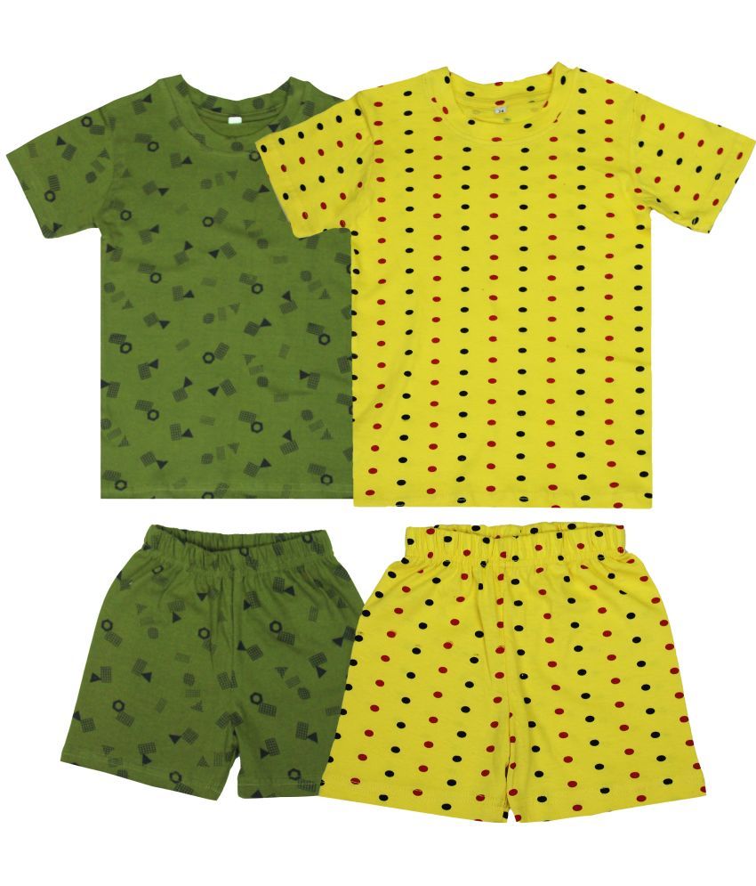     			Diaz - Multicolor Cotton Boys T-Shirt & Shorts ( Pack of 2 )