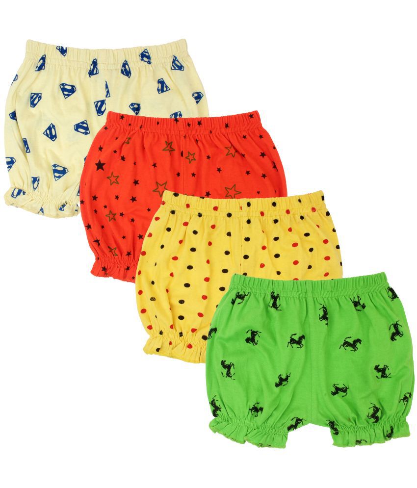     			Diaz - Multicolor Cotton Girls Hot Pants ( Pack of 4 )