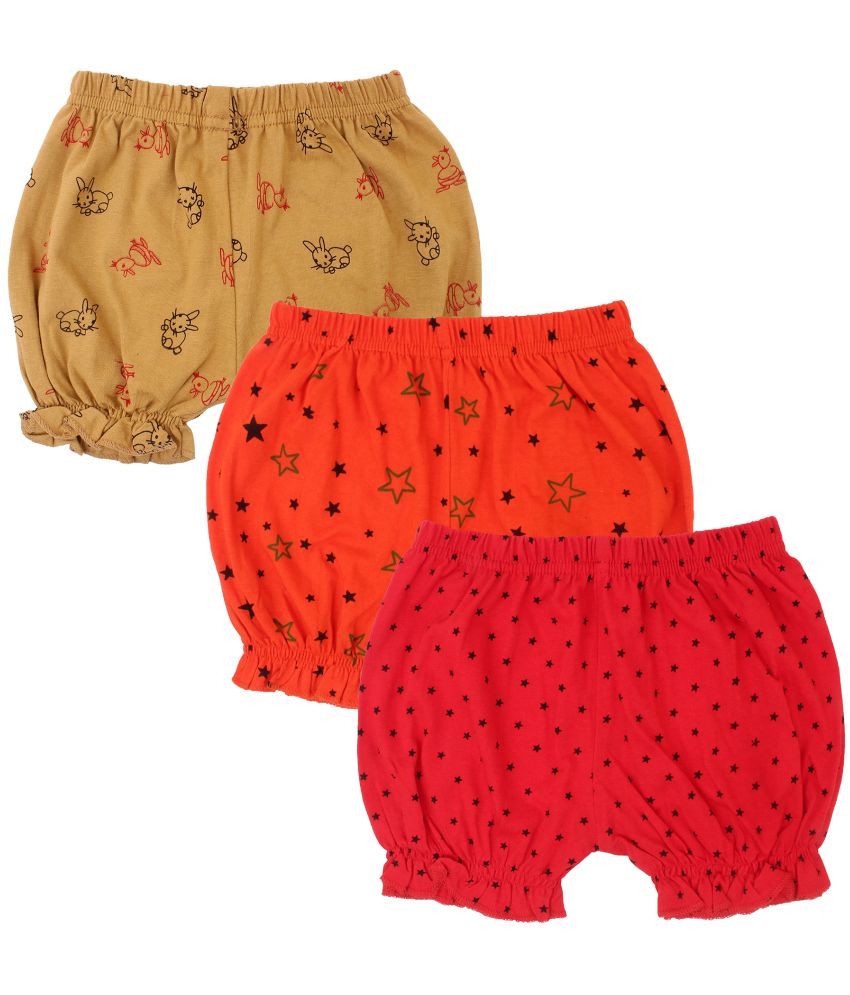     			Diaz - Multicolor Cotton Girls Hot Pants ( Pack of 3 )