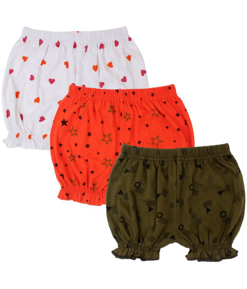     			Diaz - Multicolor Cotton Girls Hot Pants ( Pack of 3 )