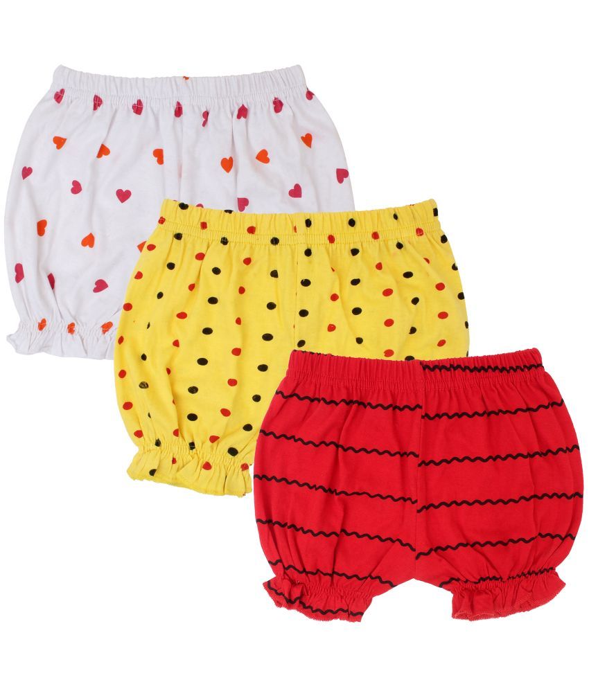     			Diaz - Multicolor Cotton Girls Hot Pants ( Pack of 3 )