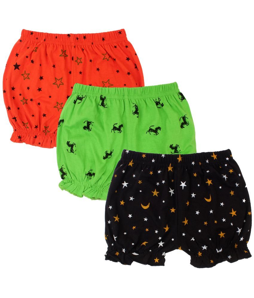     			Diaz - Multicolor Cotton Girls Hot Pants ( Pack of 3 )