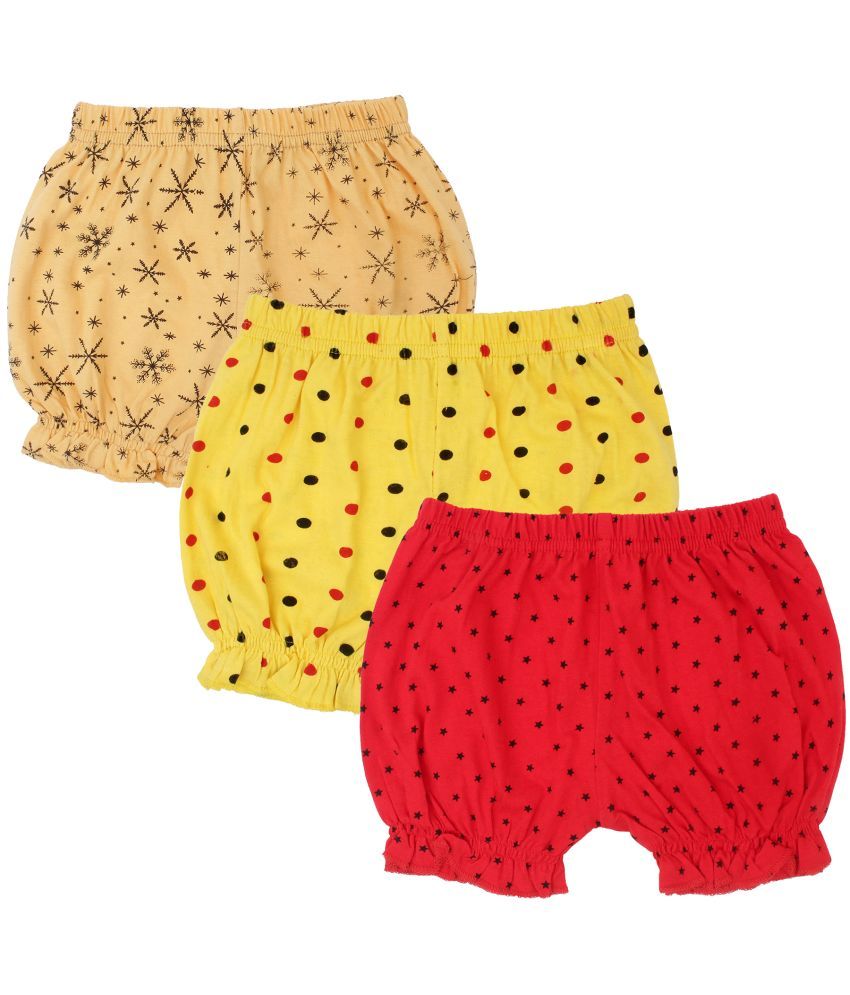     			Diaz - Multicolor Cotton Girls Hot Pants ( Pack of 3 )