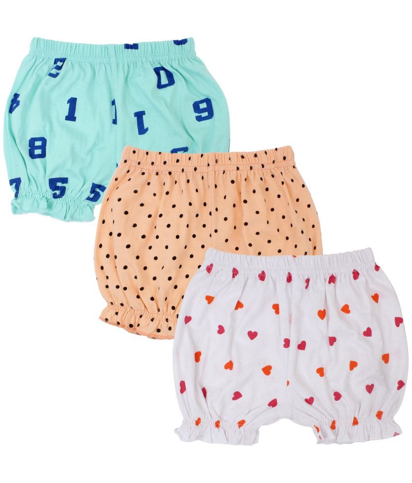     			Diaz - Multicolor Cotton Girls Hot Pants ( Pack of 3 )