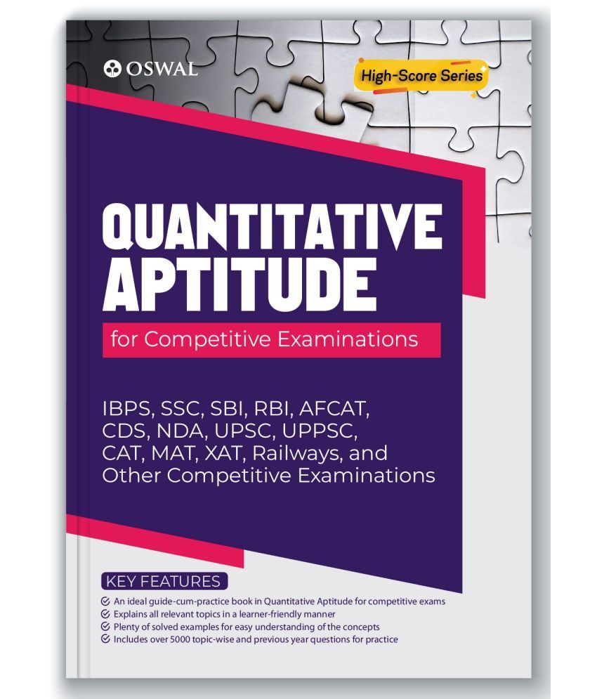     			Quantitative Aptitude For Competitive Examinations