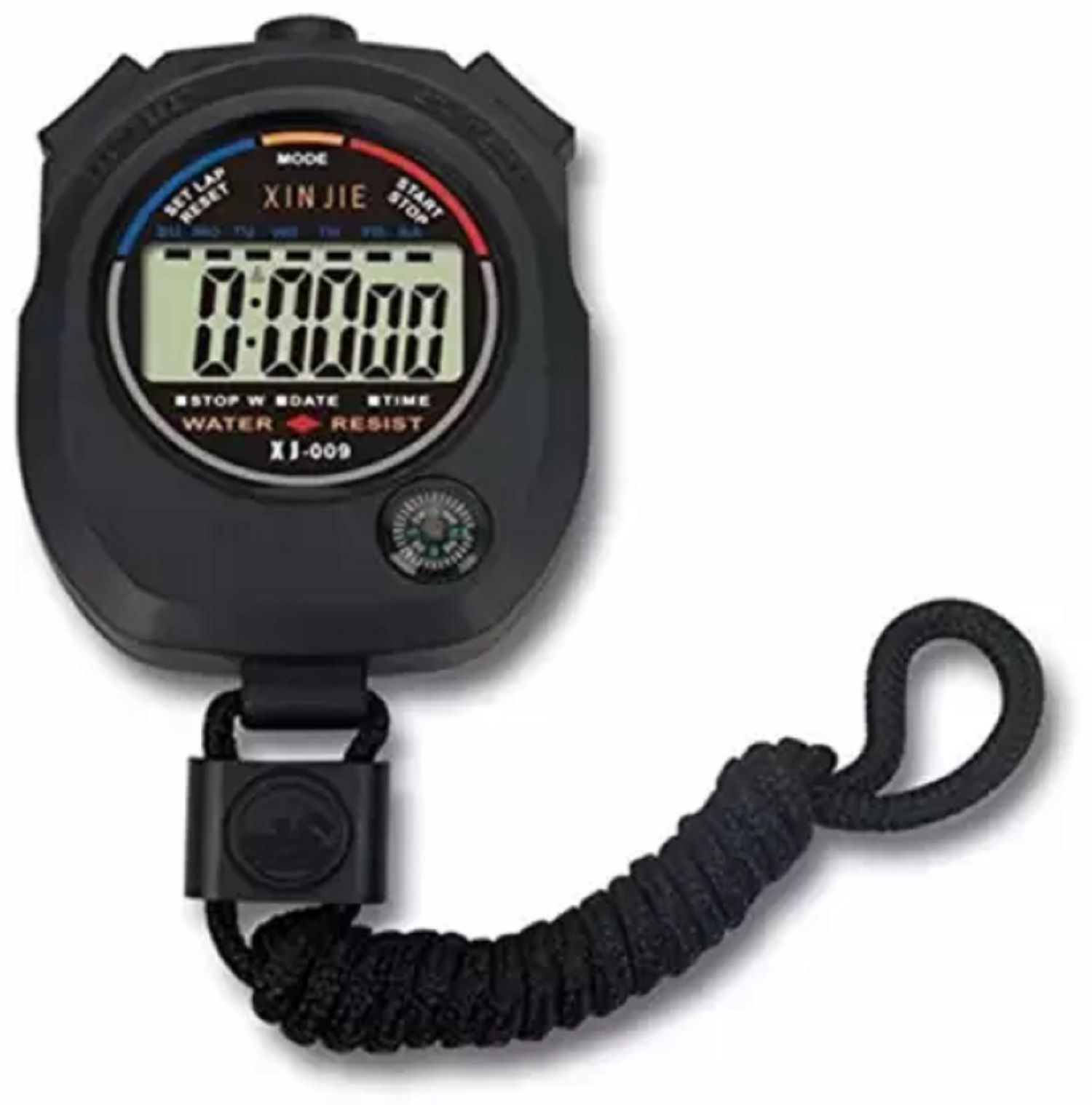     			Rangwell Digital LCD Stopwatch Chronograph Timer Counter Sports Alarm Digital Stopwatch  (Black)