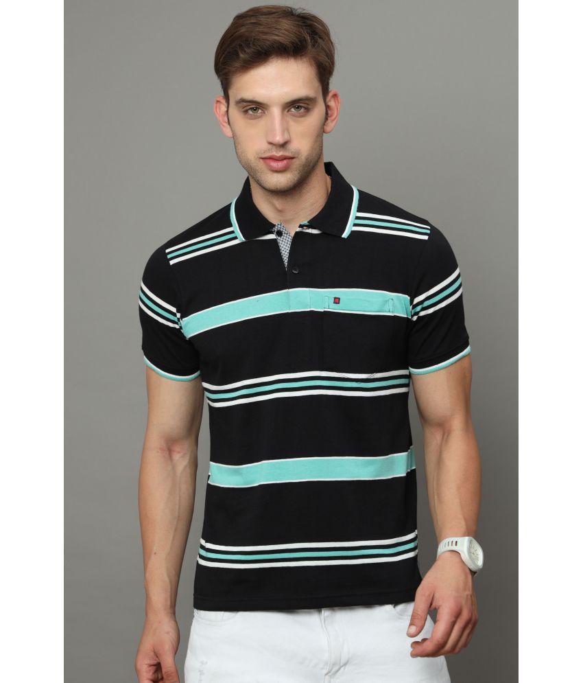     			Cool Colors - Black Cotton Regular Fit Men's Polo T Shirt ( Pack of 1 )