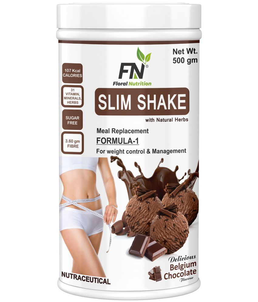     			Floral Nutrition Slim Shake Formula 1 with Natural Herbs 500 gm Chocolate
