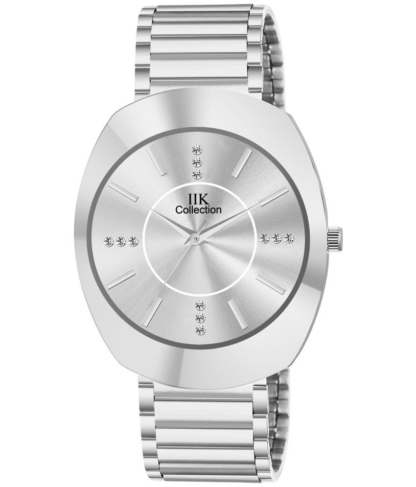     			IIK COLLECTION - Silver Stainless Steel Analog Men's Watch