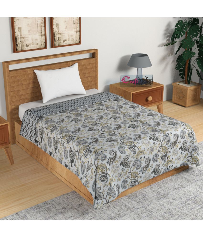     			Idalia Home Cotton Ethnic Single Bedsheet - Multicolor