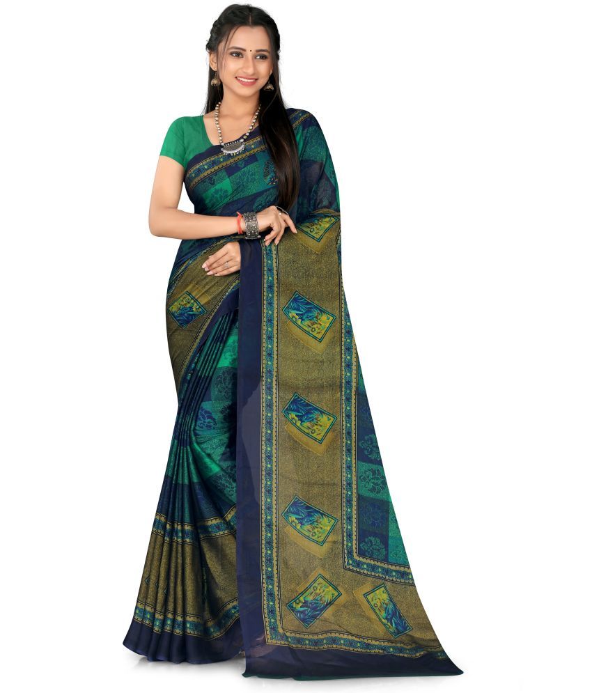     			LEELAVATI - Multicolor Chiffon Saree With Blouse Piece ( Pack of 1 )