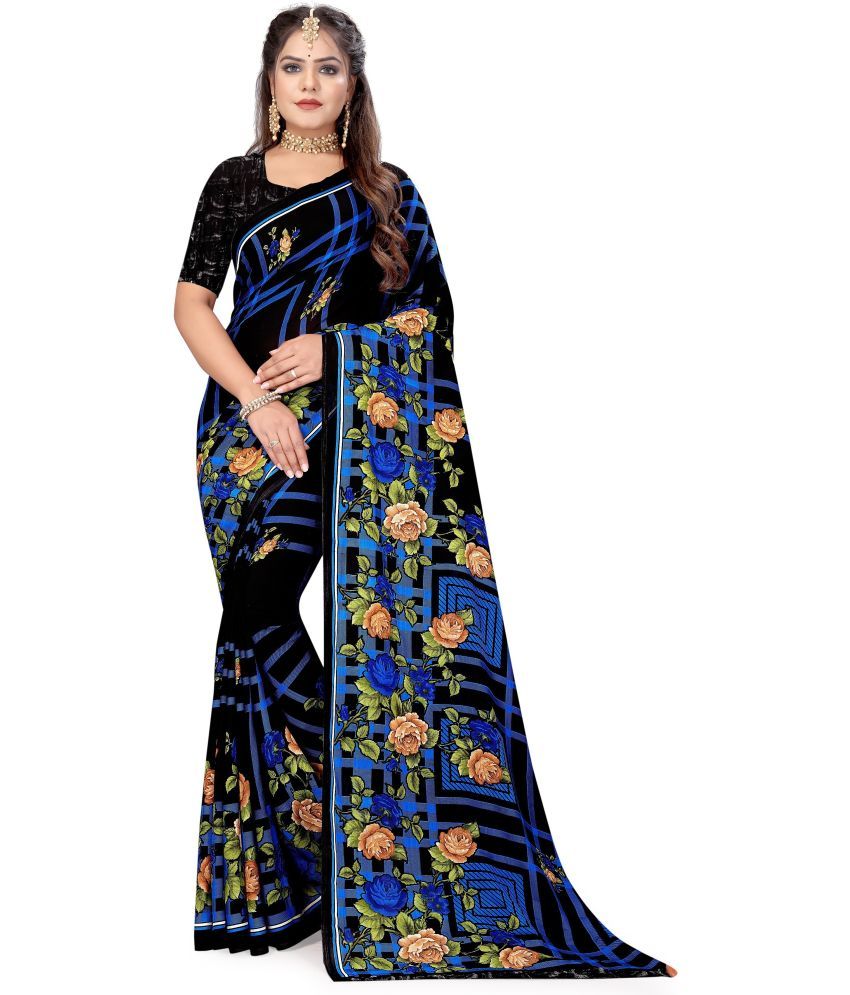     			LEELAVATI - Multicolor Georgette Saree With Blouse Piece ( Pack of 1 )