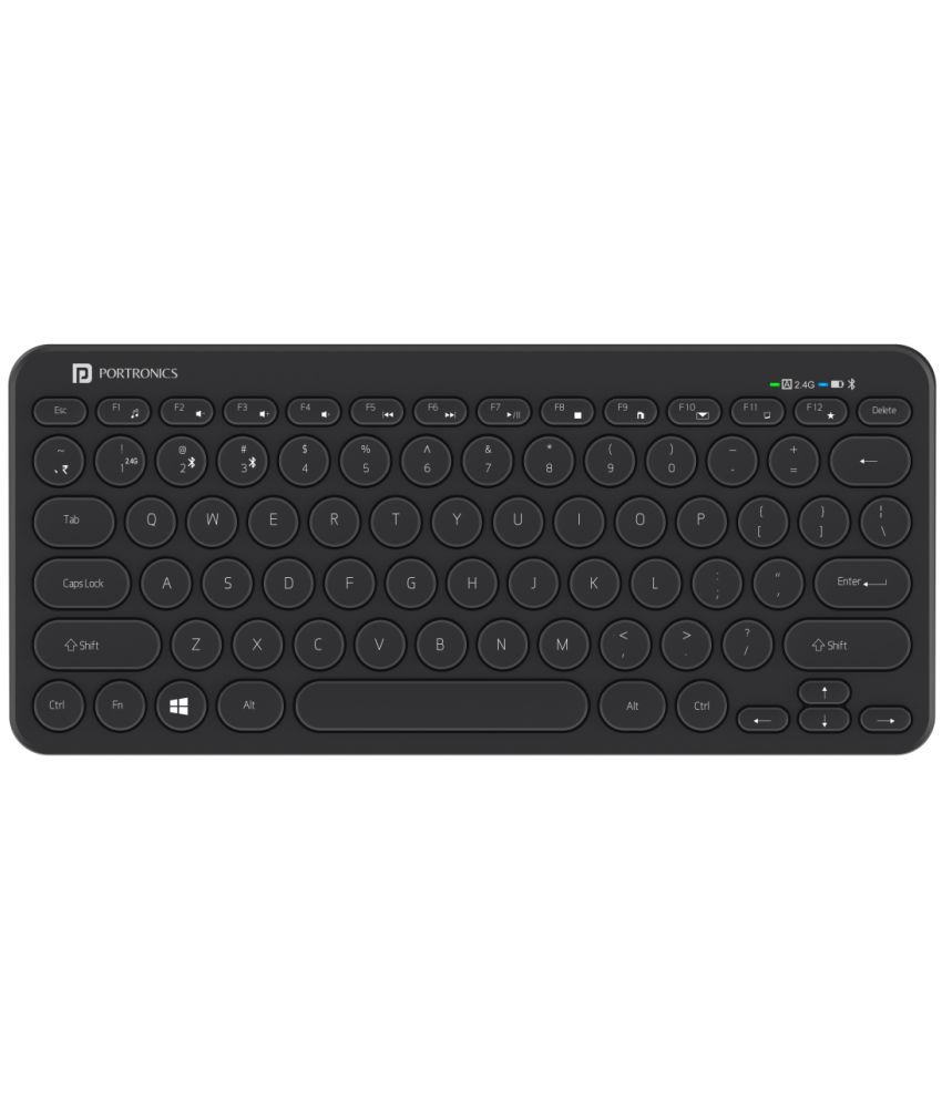     			Portronics - Black Wireless Desktop Keyboard