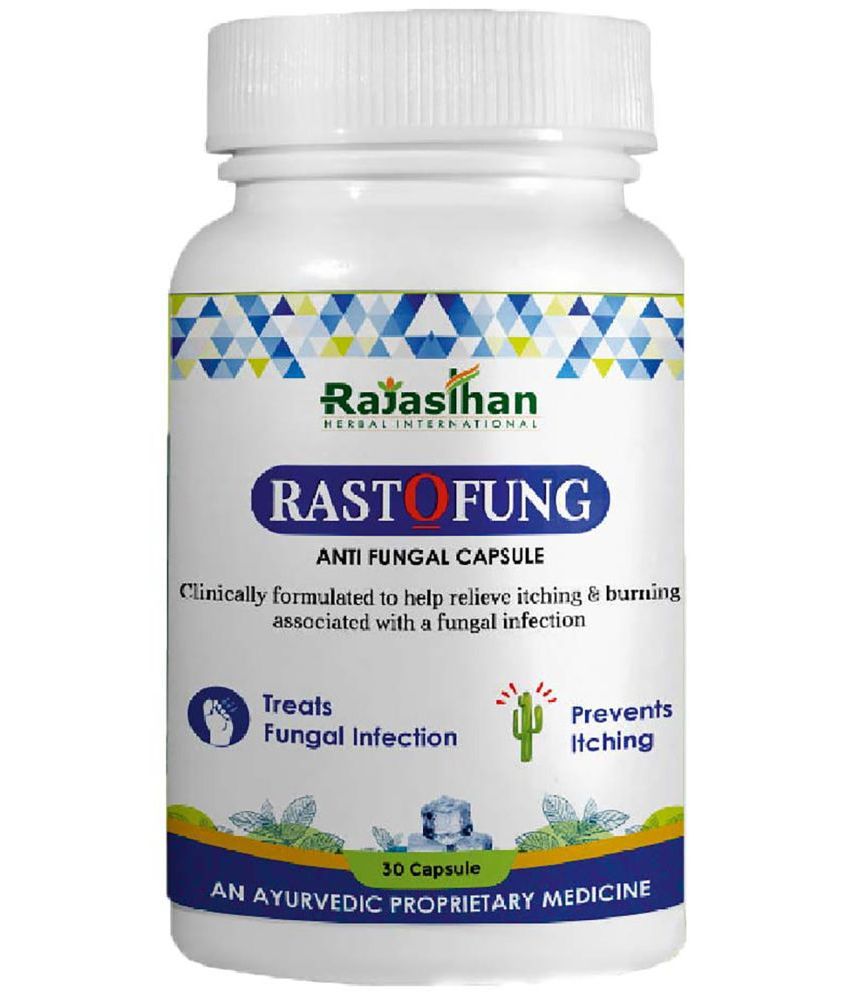     			RAJASTHAN AUSHDHALAYA Rastofung Help to treat Fungal infection Capsule 30 no.s Pack Of 1