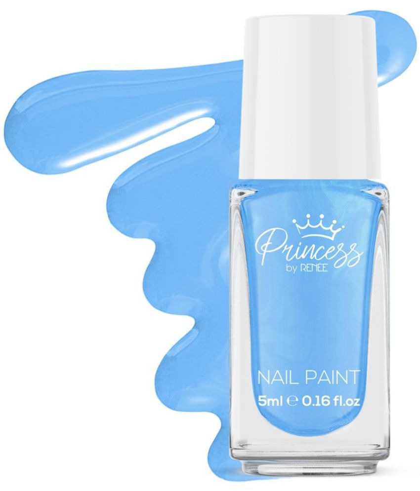     			Princess By RENEE Bubbles Nail Paint Blu Maze, Nail Paint for Pre-teens Girls, 5ml