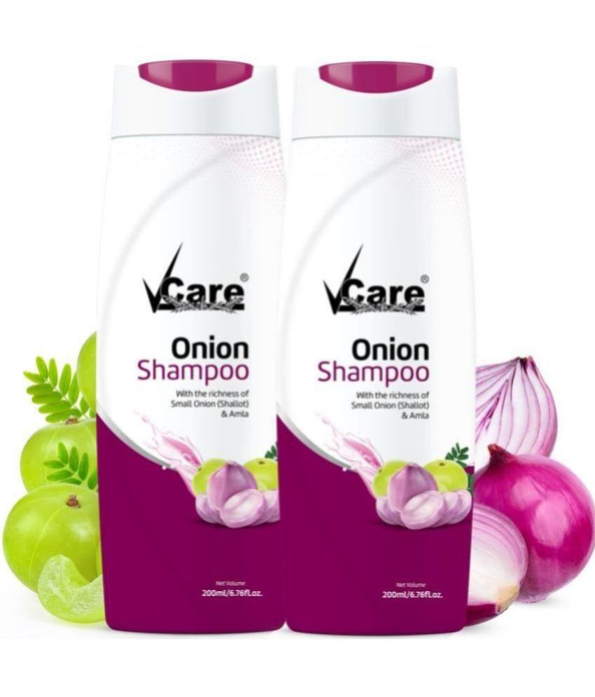     			VCare Small Onion Shampoo for Hair Growth 200ml & Hair Fall Control for Both Men & Women (Pack of 2)