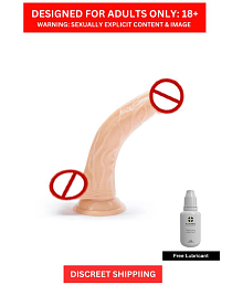 Naughty Nights Huge Dildo Sex Toy for Women - Realistic, Soft Silicone Material 7inch Insertable Lenght Lesbian Friendly