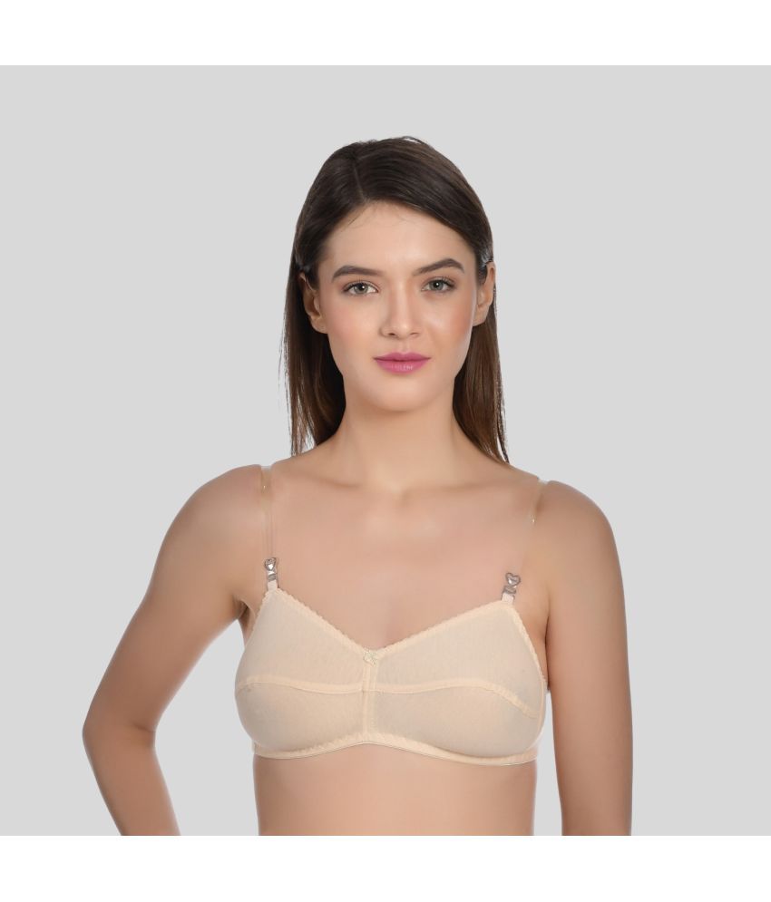     			AIMLY Cotton Blend Non Padded Women's T-Shirt Bra ( Beige )