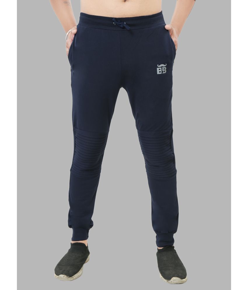     			Black Brothers - Navy Cotton Men's Joggers ( Pack of 1 )