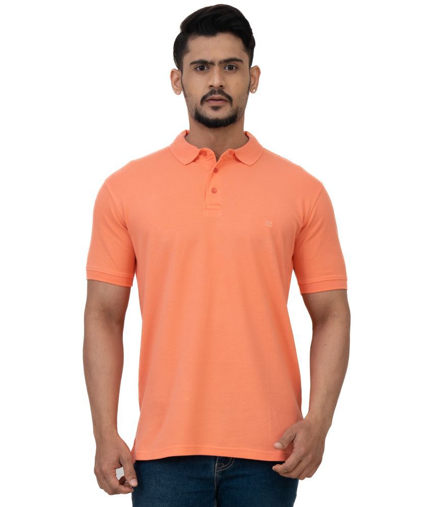     			Cotstyle - Orange Cotton Blend Regular Fit Men's Polo T Shirt ( Pack of 1 )