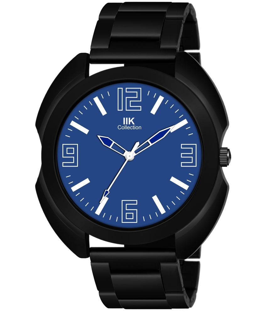     			IIK COLLECTION - Black Stainless Steel Analog Men's Watch