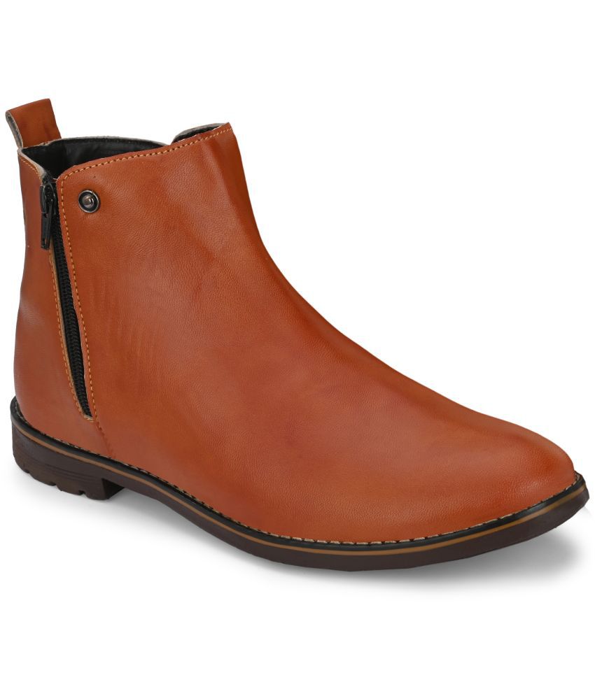     			Leeport - Tan Men's Formal Boots