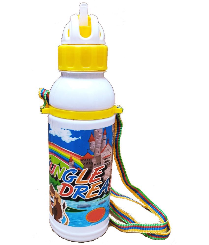     			SINGING SPARROW - Yellow School Water Bottle 600 mL ( Set of 1 )
