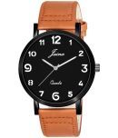 Jainx - Orange Leather Analog Men's Watch