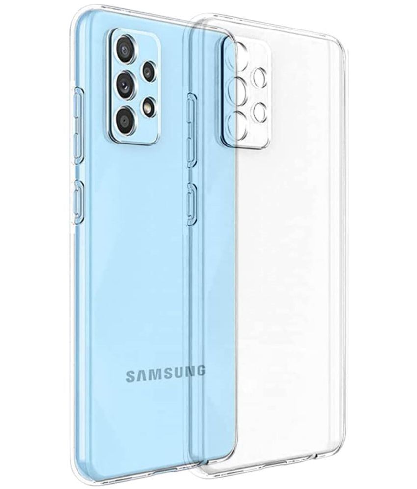     			Case Vault Covers - Transparent Silicon Silicon Soft cases Compatible For Samsung Galaxy A52s 5G ( Pack of 1 )