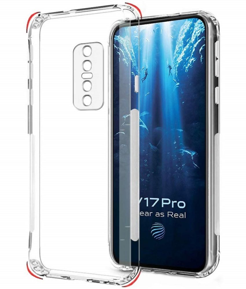     			Case Vault Covers - Transparent Silicon Silicon Soft cases Compatible For Vivo V17 Pro ( Pack of 1 )