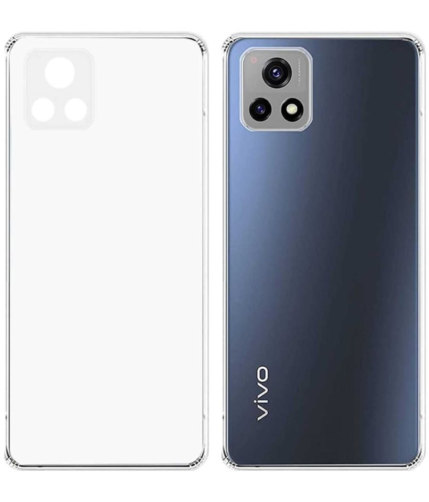     			Case Vault Covers - Transparent Silicon Silicon Soft cases Compatible For Vivo Y72 5G ( Pack of 1 )