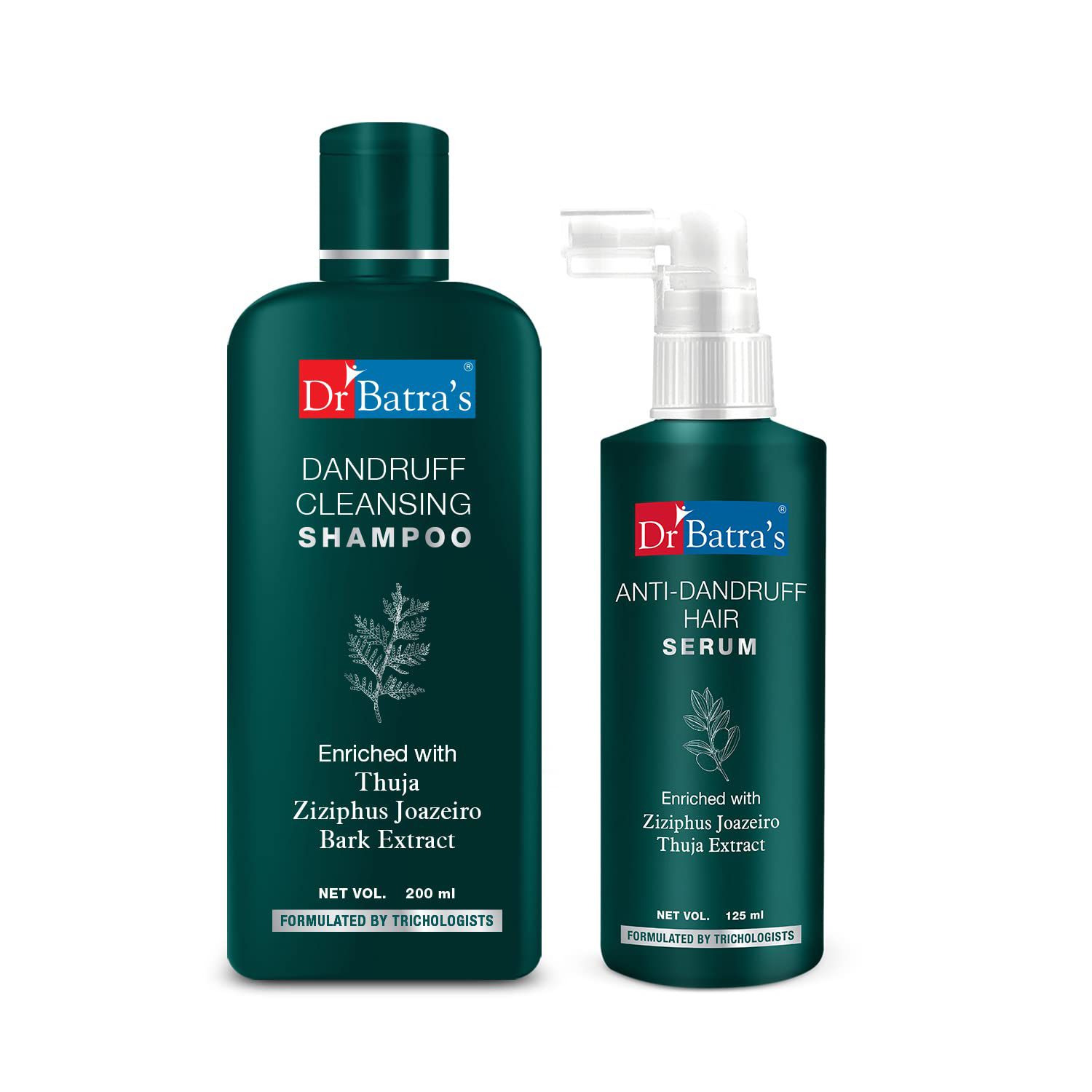     			Dr Batra's Dandruff Cleansing Shampoo And Anti Dandruff Hair Serum (Pack Of 2 Men And Women)