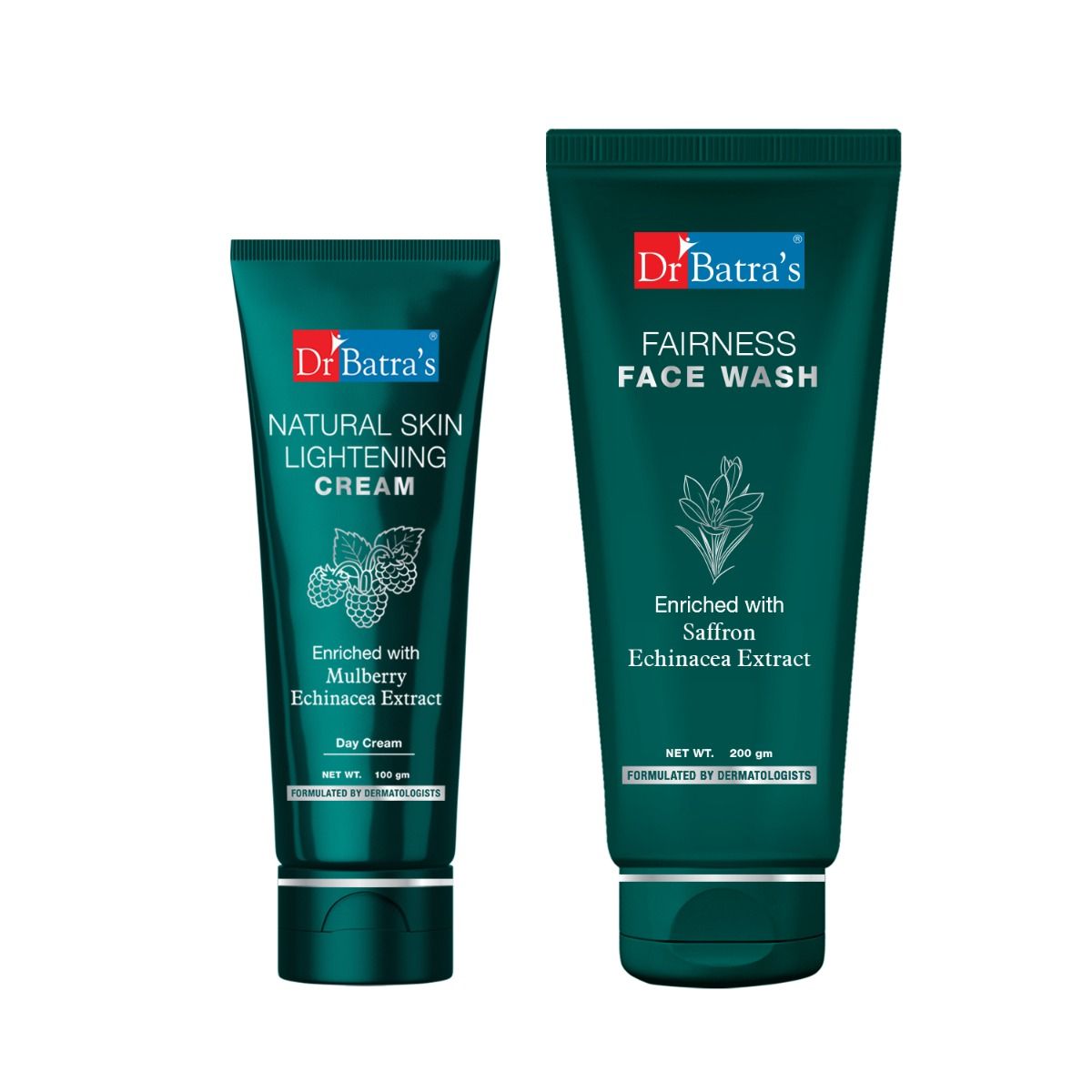     			Dr Batra's Natural Skin Lightening Cream And Fairness Face Wash (Pack Of 2 Men And Women)