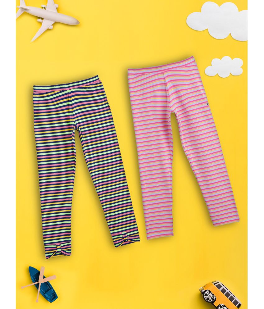     			XY Life - Multicolor Cotton Girls Leggings ( Pack of 2 )