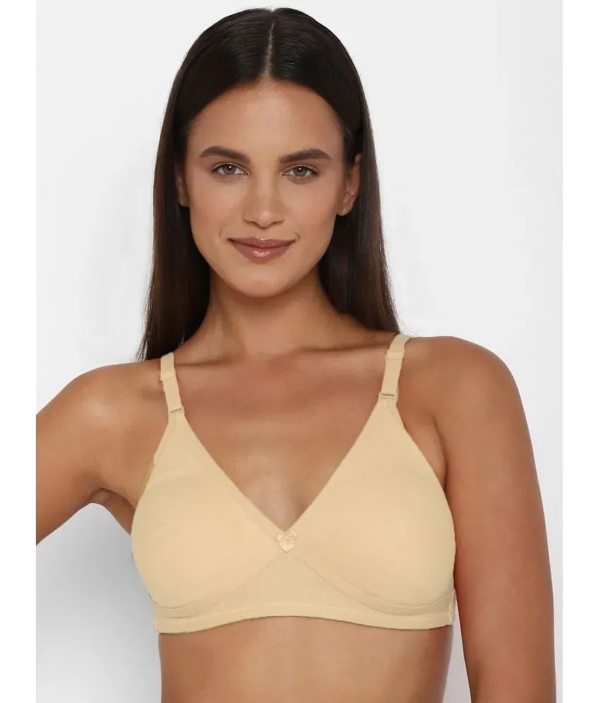 Dollar Missy - Beige Cotton Non Padded Women's Everyday Bra ( Pack