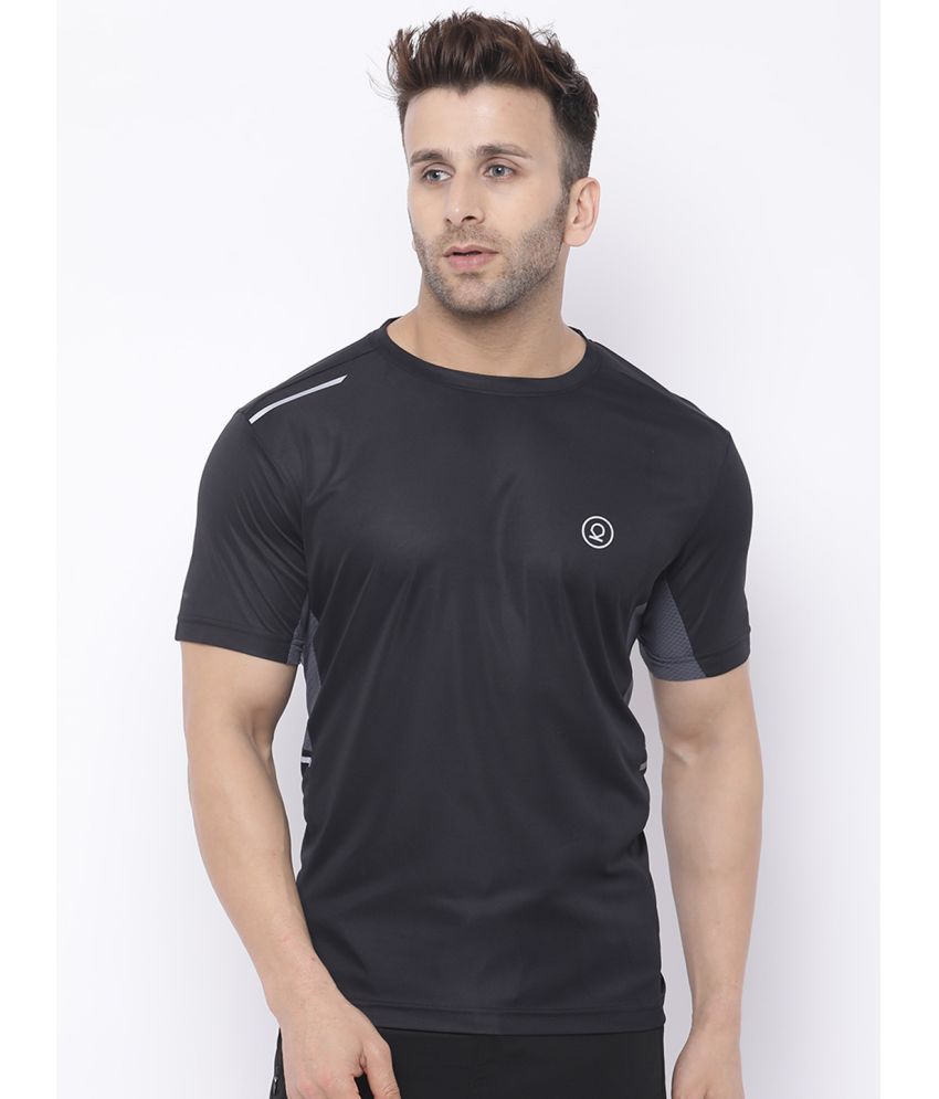     			Chkokko - Black Polyester Regular Fit Men's Sports T-Shirt ( Pack of 1 )