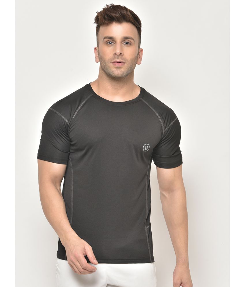     			Chkokko - Black Polyester Regular Fit Men's Sports T-Shirt ( Pack of 1 )