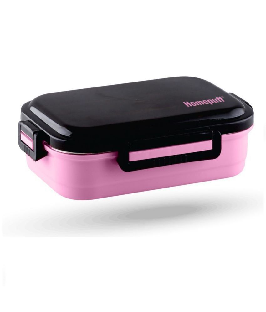     			Home Puff - Pink Stainless Steel Insulated Lunch Box ( Pack of 1 )