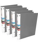 G P SALES - Light Grey Clip File ( Pack of 4 )