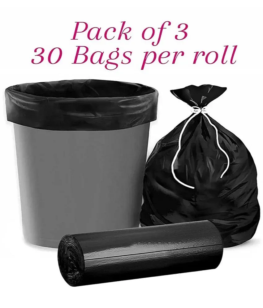 Dustbin black plastic clearance bag