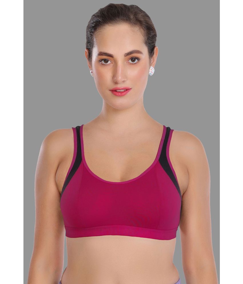     			Madam - Magenta Lycra Lightly Padded Women's T-Shirt Bra ( Pack of 1 )