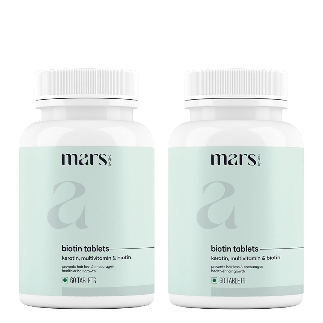 Mars by GHC Biotin for Hair Growth with Hair Nutrients and Multi Vitamins (Pack of 2)