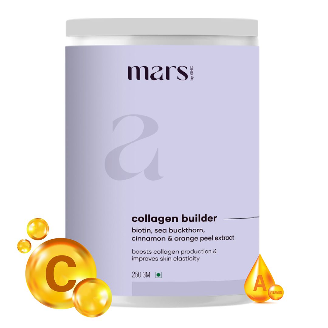 Mars by GHC Plant Based Collagen Powder for Skin, Skin glow, Chondroitin, Stevia Extract (250 g)