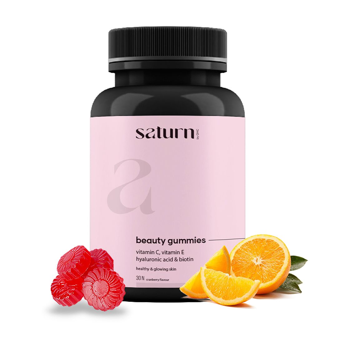     			Saturn by GHC Hyaluronic Acid Beauty Gummies for Skin Glow and Radiance (30 No)