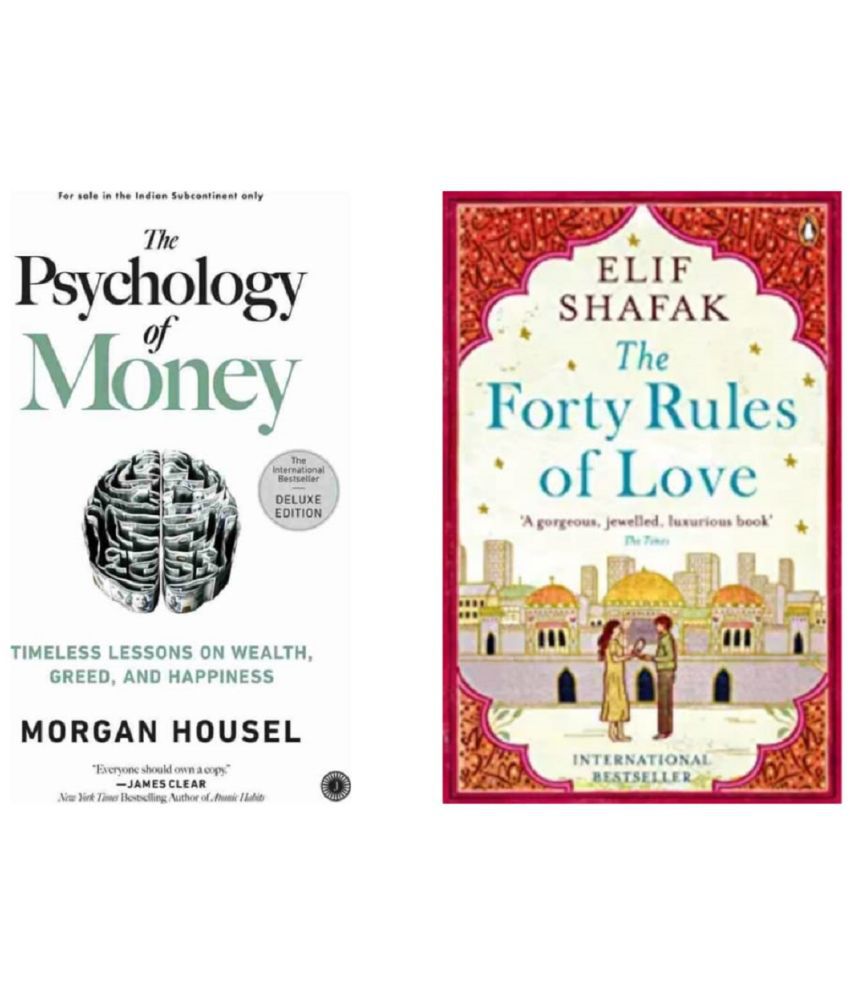     			( Combo Of 2 Pack ) The Psychology of Money & The Forty Rules Of Love - Paperback By ( Mogran Housel & Elif Shafak )